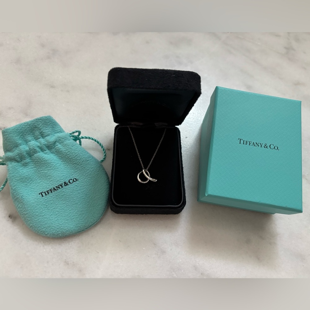 Tiffany & Co. Elsa Peretti Silver Alphabet Necklace